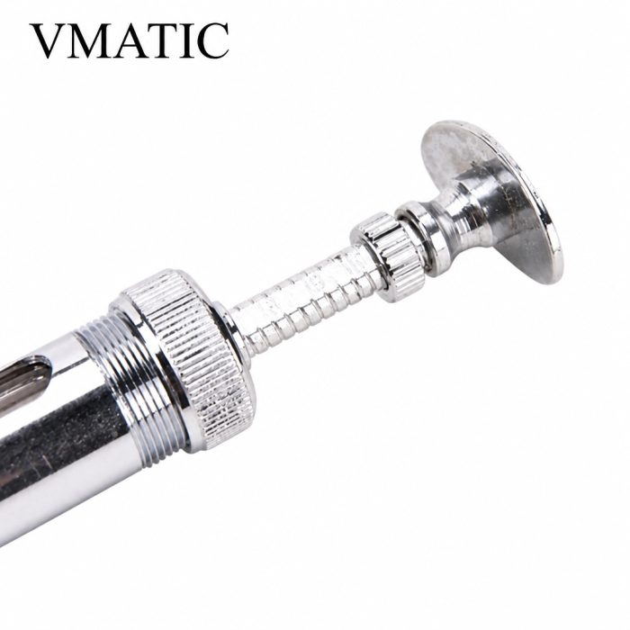 Well Made Stainless Steel Metal Manual Syringe For Veterinary Use Pig Cattle Sheep 10ml-50ml - Image 4